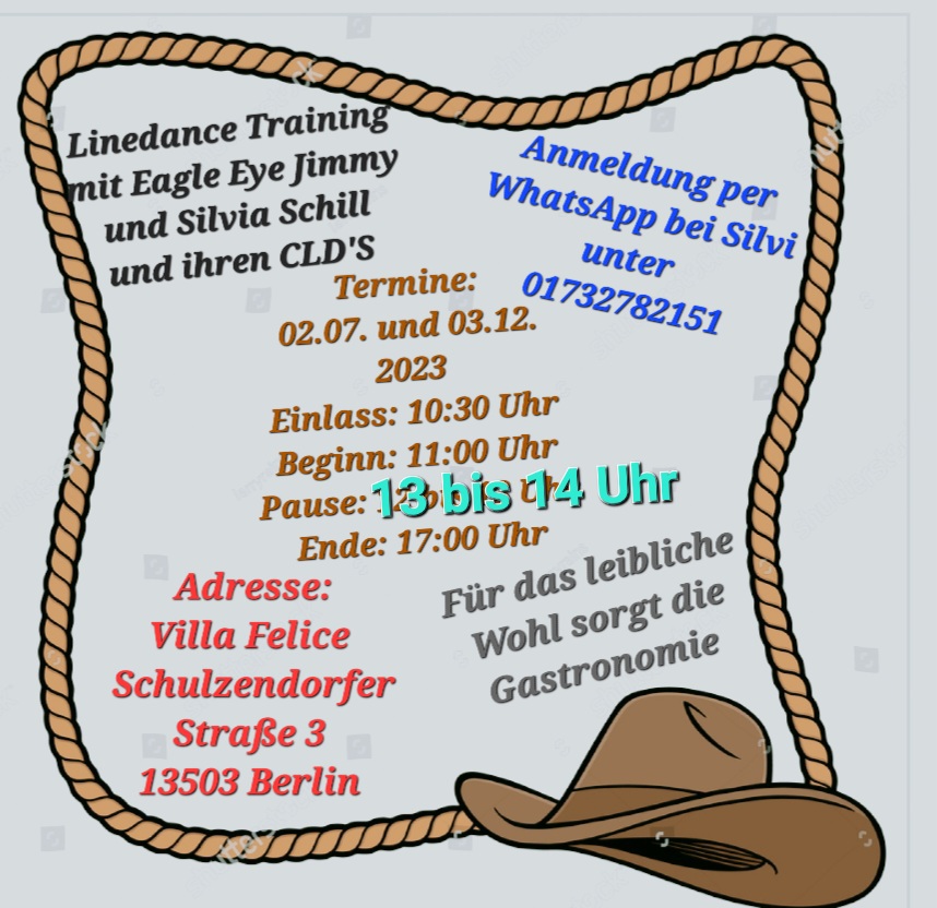 Line Dance Sonntags-Training
